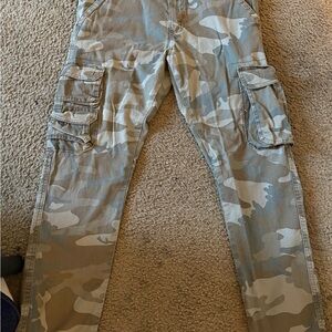 Wrangler Men's Tan Camouflage Cargo Pants